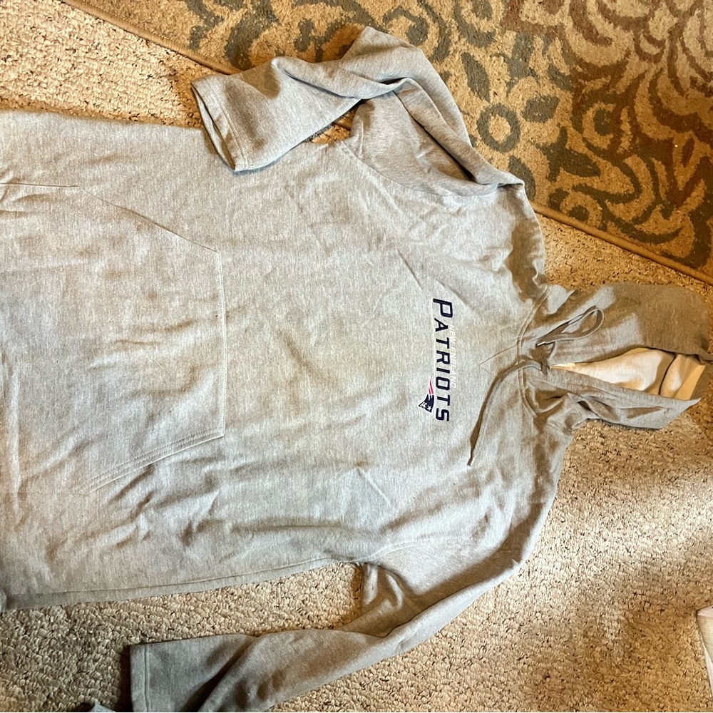 Gray Patriots Hoodie